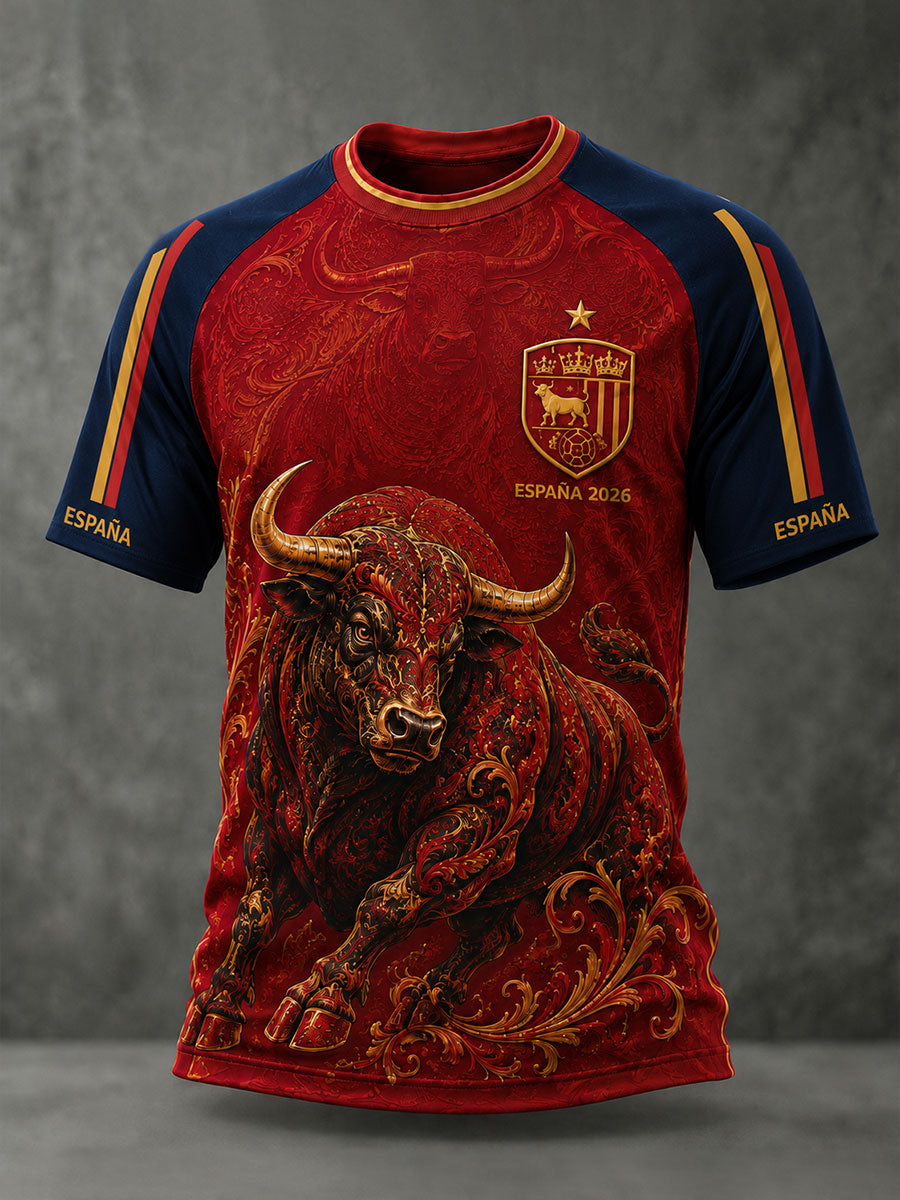 Men's ESPAÑA Football Short Sleeve T-shirt