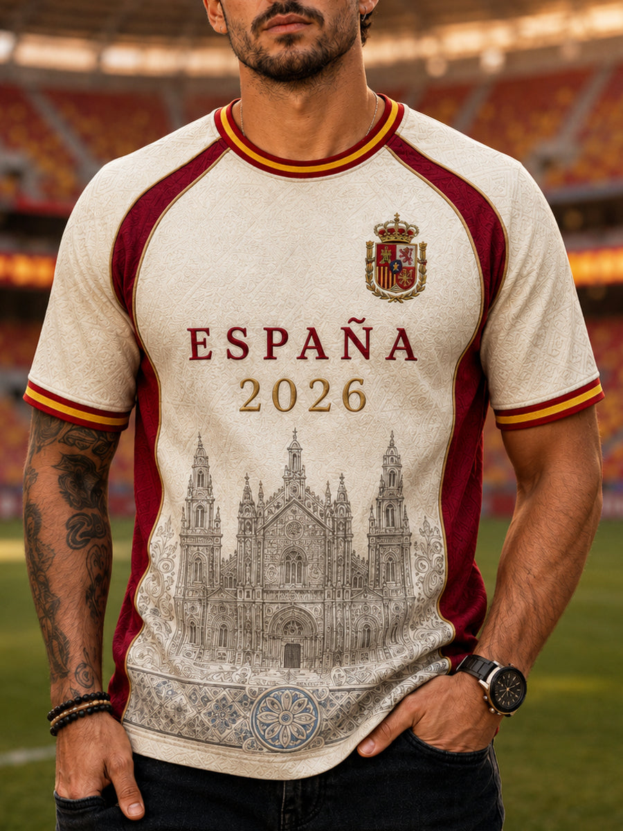 Men's Gift For Football Fans Print Casual Tee