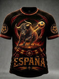 Men's Spain Football Lover Short Sleeves T-shirt